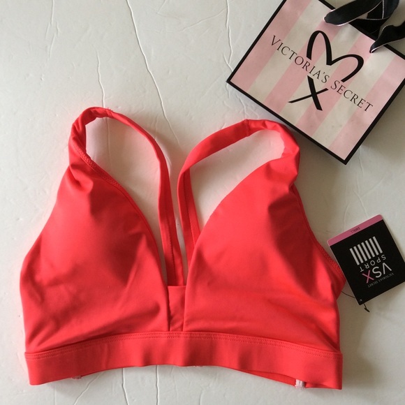 Victoria's Secret Other - VICTORIAS SECRET VSX NEON CORAL STRAPPY BRA S
